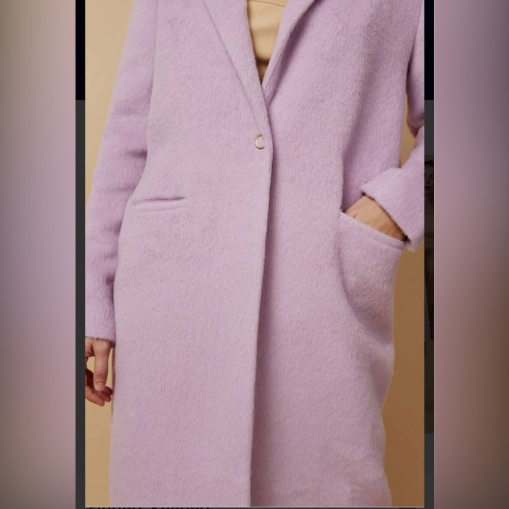 Finders Keepers Gravity Wool Woolen Coat S Lilac - Picture 4 of 11